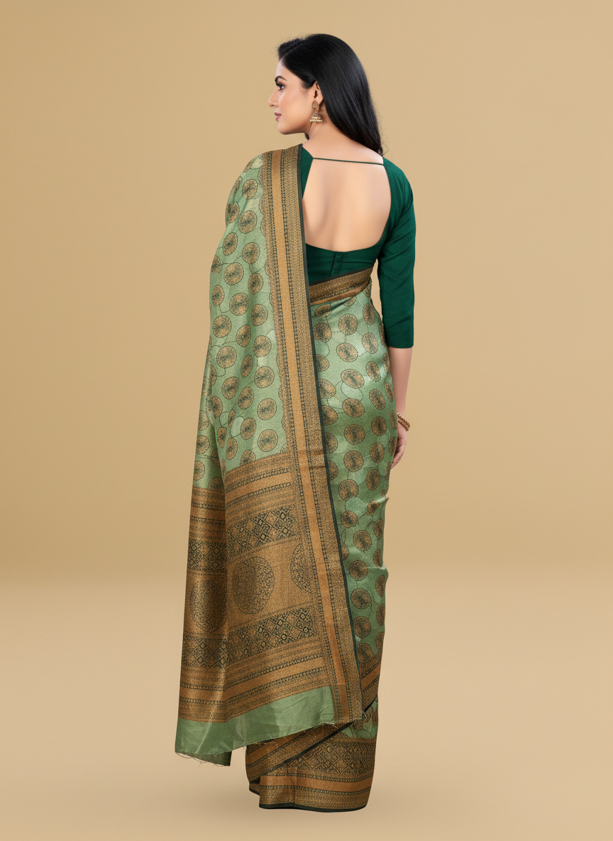 Viyona Navy Silk,Jacquard saree - PL-239