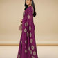 Violet Weigthless Printed Saree - DummasKing-5-5002