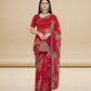 Red Weigthless Printed Saree - GIGRI-06-6001