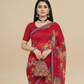 Red Weigthless Printed Saree - GIGRI-06-6001