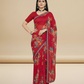 Red Weigthless Printed Saree - GIGRI-06-6001