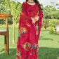Red Weigthless Printed Saree - GIGRI-06-6001