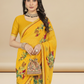 Mustard Weigthless Printed Saree - GIGRI-06-6003