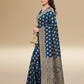 Viyona Blue Silk Jacquard Fancy Saree-PL-106