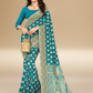 Viyona Sky Blue Silk Jacquard Fancy Saree-PL-108