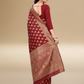 Viyona Maroon Silk Jacquard Fancy Saree-PL-109
