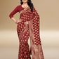 Viyona Maroon Silk Jacquard Fancy Saree-PL-109