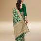 Viyona Green Silk Jacquard Fancy Saree-PL-110