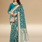 Viyona Sky Blue Silk Jacquard Fancy Saree-PL-111