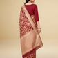 Viyona Maroon Silk Jacquard Fancy Saree-PL-112