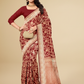 Viyona Maroon Silk Jacquard Fancy Saree-PL-112