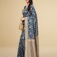 Viyona Blue Silk Jacquard Fancy Saree-PL-113