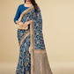 Viyona Blue Silk Jacquard Fancy Saree-PL-113