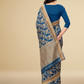 Viyona Blue Silk Jacquard Fancy Saree-PL-113