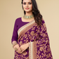 Viyona Purple Silk Jacquard Fancy Saree-PL-115
