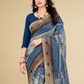 Viyona Blue Silk Jacquard Fancy Saree-PL-116