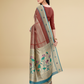 Viyona Rust Silk Jacquard Fancy Saree-PL-117