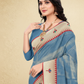 Viyona Sky Blue Silk Jacquard Fancy Saree-PL-119