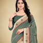 Viyona Sea Green Silk Jacquard Fancy Saree-PL-120