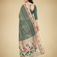 Viyona Sea Green Silk Jacquard Fancy Saree-PL-120