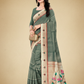 Viyona Sea Green Silk Jacquard Fancy Saree-PL-120
