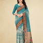 Viyona Sky Blue Silk Jacquard Fancy Saree-PL-123