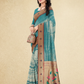 Viyona Sky Blue Silk Jacquard Fancy Saree-PL-123