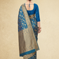 Viyona Blue Silk Jacquard Fancy Saree-PL-125