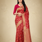 Viyona Red Silk Jacquard Fancy Saree-PL-126