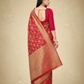 Viyona Red Silk Jacquard Fancy Saree-PL-126
