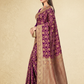Viyona Purple Silk Jacquard Fancy Saree-PL-127