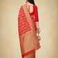 Viyona Red Silk Jacquard Fancy Saree-PL-128
