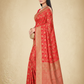 Viyona Red Silk Jacquard Fancy Saree-PL-128