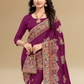 Viyona Purple Silk Jacquard Fancy Saree-PL-130
