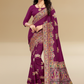 Viyona Purple Silk Jacquard Fancy Saree-PL-130