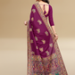 Viyona Purple Silk Jacquard Fancy Saree-PL-130
