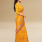 Viyona Yellow Silk Jacquard Fancy Saree-PL-132