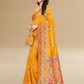 Viyona Yellow Silk Jacquard Fancy Saree-PL-132