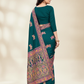 Viyona Sea Green Silk Jacquard Fancy Saree-PL-137