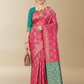 Viyona Pink Silk Jacquard Fancy Saree-PL-157
