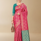 Viyona Pink Silk Jacquard Fancy Saree-PL-157