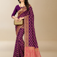 Viyona Purple Silk Jacquard Fancy Saree-PL-159