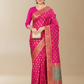Viyona Pink Silk Jacquard Fancy Saree-PL-161