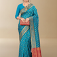 Viyona Sea Green Silk Jacquard Fancy Saree-PL-162