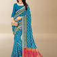 Viyona Sea Green Silk Jacquard Fancy Saree-PL-162