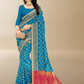 Viyona Sea Green Silk Jacquard Fancy Saree-PL-162