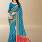 Viyona Sea Green Silk Jacquard Fancy Saree-PL-162