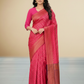 Viyona Pink Silk Jacquard Fancy Saree-PL-164