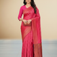 Viyona Pink Silk Jacquard Fancy Saree-PL-164