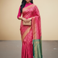 Viyona Pink Silk Jacquard Fancy Saree-PL-166